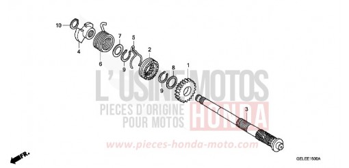 KICK STARTER SPINDLE CRF50FA de 2010